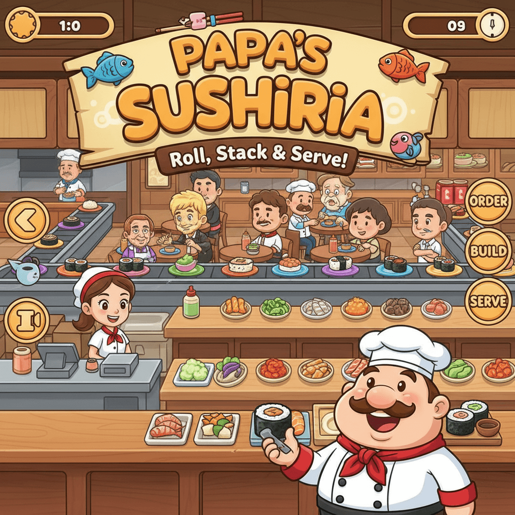 Papa's Sushiria